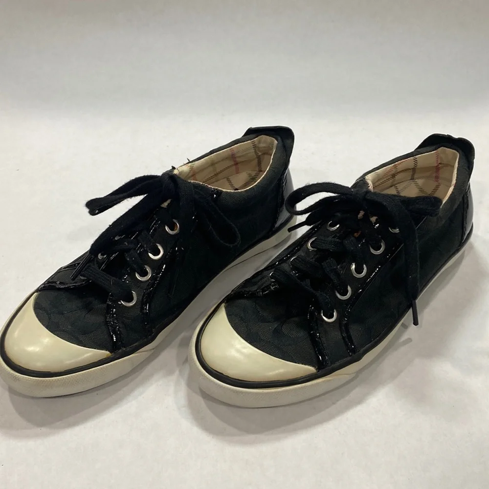 Coach Barrette‎ logo monogram sneakers black